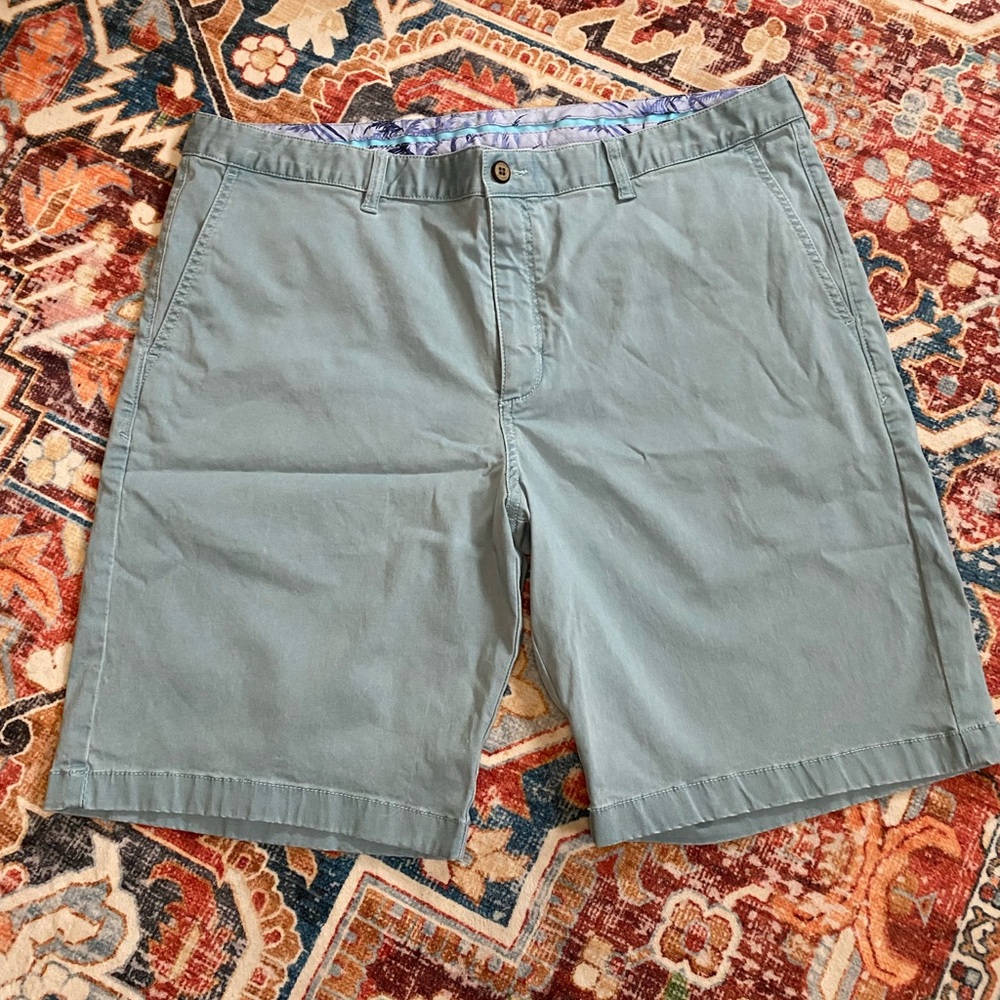 Tommy Bahama Sage Green Flat Front Shorts